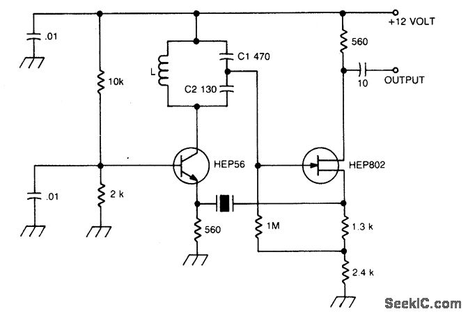 晶控巴特勒振蕩器電路