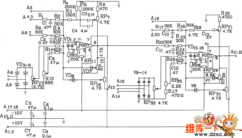 KJT1調(diào)節(jié)控制板電路原理圖