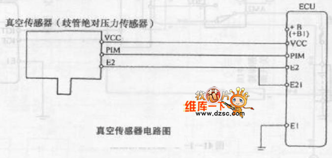 金杯海獅客車真空傳感器電路圖