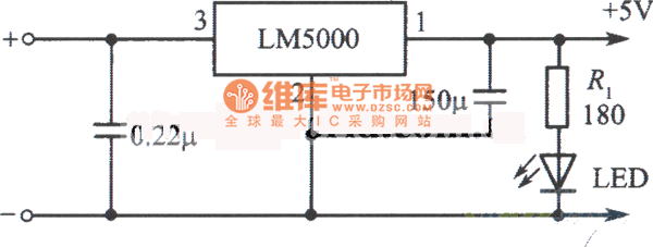 穩(wěn)壓電源電路（給TTL集成電路供電）電路圖