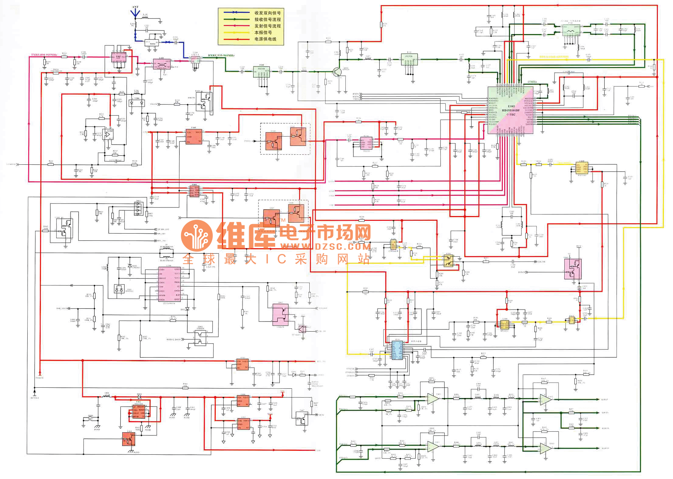 三星SGH-800型手機(jī)射頻電路原理圖
