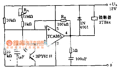 光強(qiáng)為10一10LX的晨昏光控開關(guān)電路圖