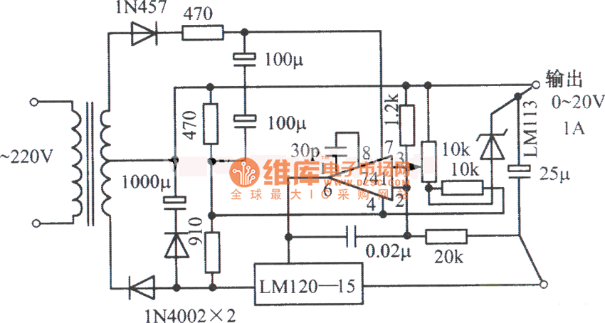 穩(wěn)壓電源電路圖