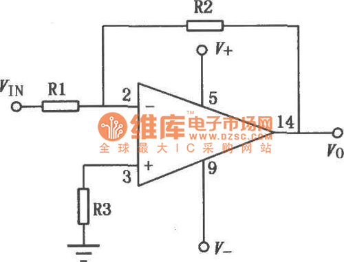 雙電源高輸入阻抗三運(yùn)放電路圖