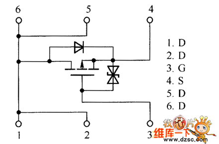 場(chǎng)效應(yīng)晶體管RTQ040P02、RTR020P02內(nèi)部電路圖