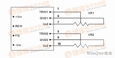 多路輸出模塊電源的電路圖